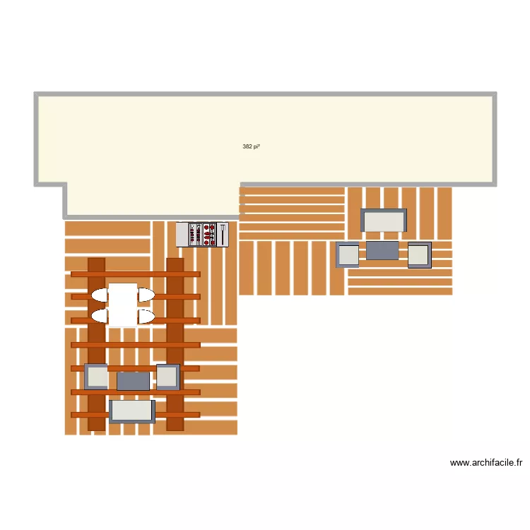 VR terrain. Plan de 1  et 36 m²