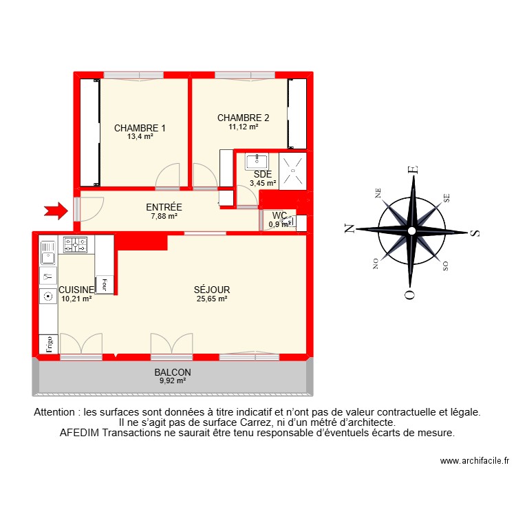 BI 27039-. Plan de 14 pièces et 104 m2