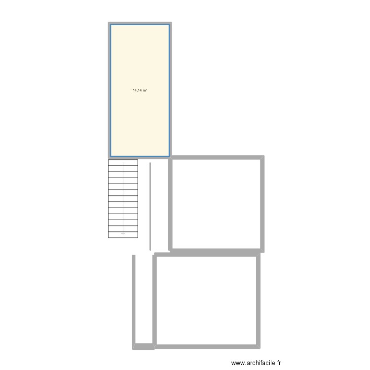 extension 1. Plan de 0 pièce et 0 m2