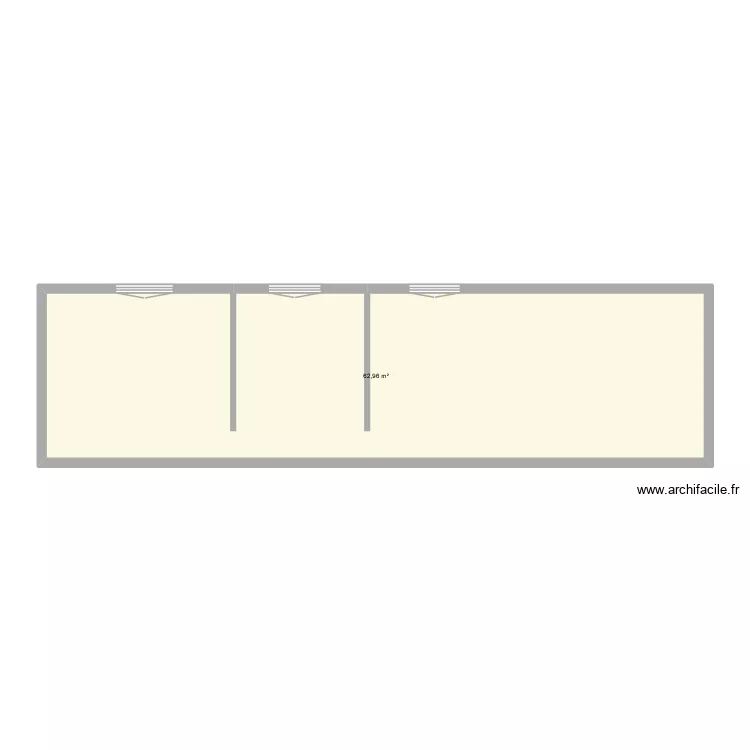 Total. Plan de 1  et 63 m²