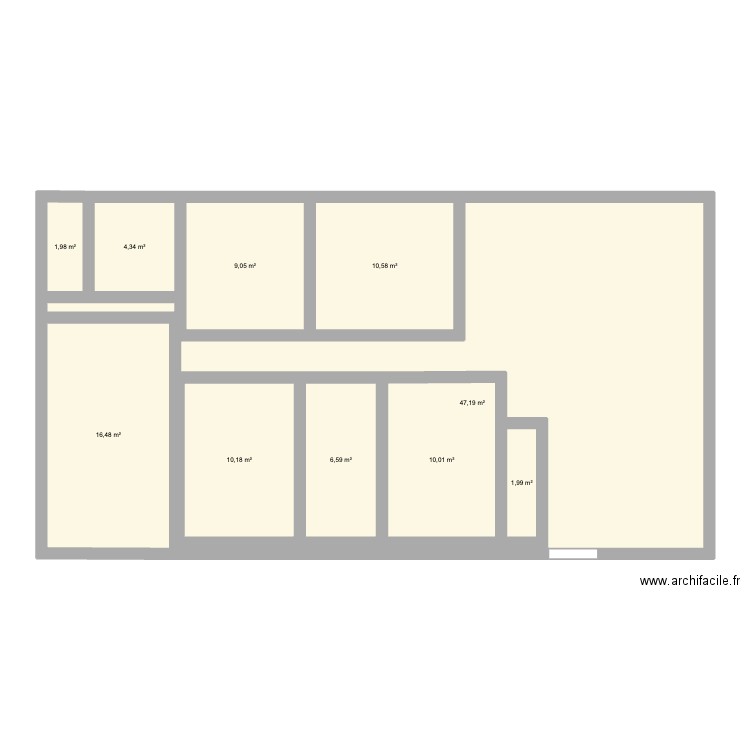 toto3. Plan de 10 pièces et 156 m2