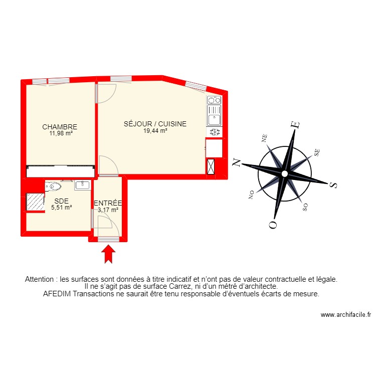 BI18259 -. Plan de 8 pièces et 41 m2