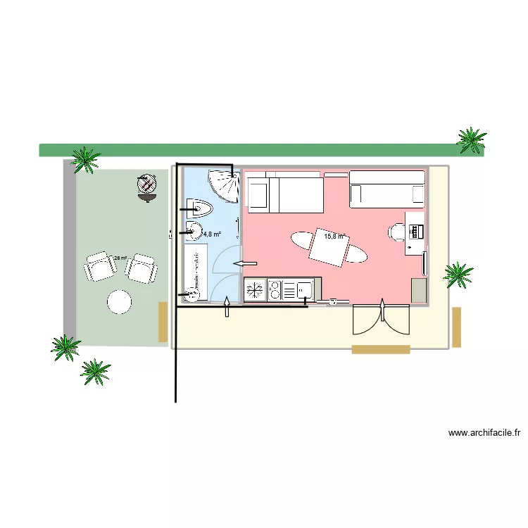 Kerg v 25 7 &eacute;vacuation eaux us&eacute;es. Plan de 