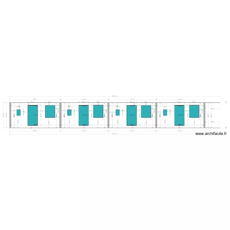 facade appenti 3. Plan de 4 et 46 m² facade appenti 3. Plan de 4 et 46 m²