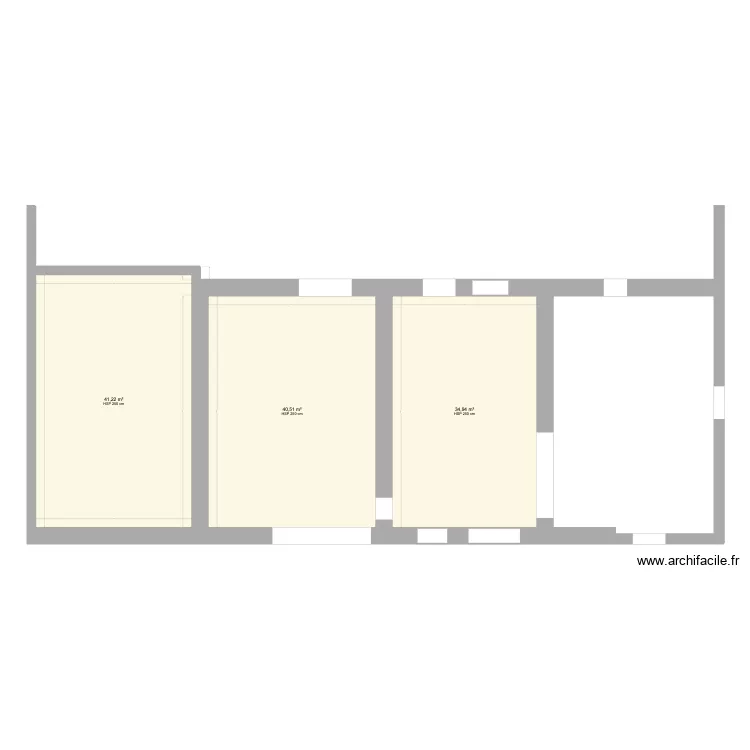Réno. Plan de 3 Pièces et 117 m² Réno. Plan de 3 Pièces et 117 m²