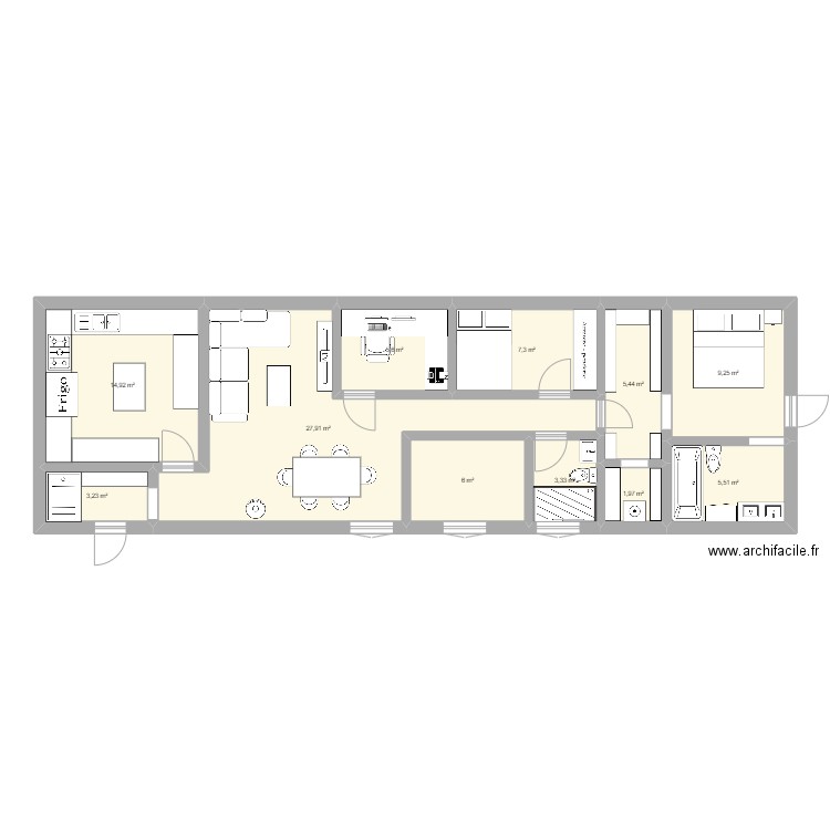 Maison dépendance. Plan de 0 pièce et 0 m2