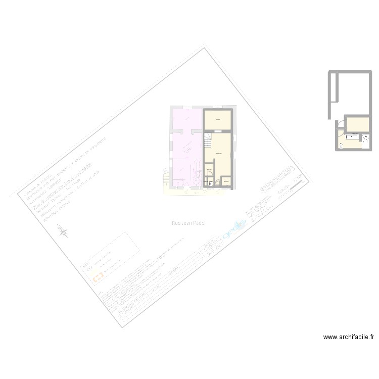 FRAISSES. Plan de 7 pièces et 39 m2