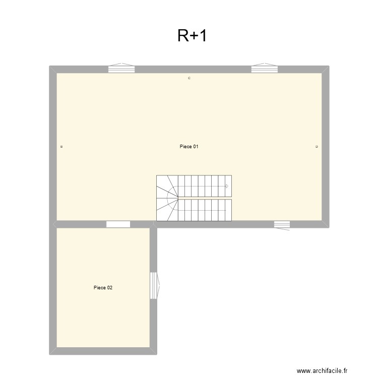 350602421. Plan de 2 pièces et 71 m2