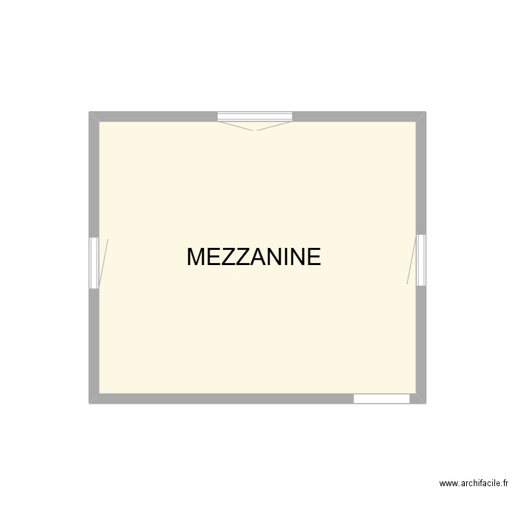 MEZZANINE VAUVERT SHCUMAN. Plan de 1 pièce et 10 m2