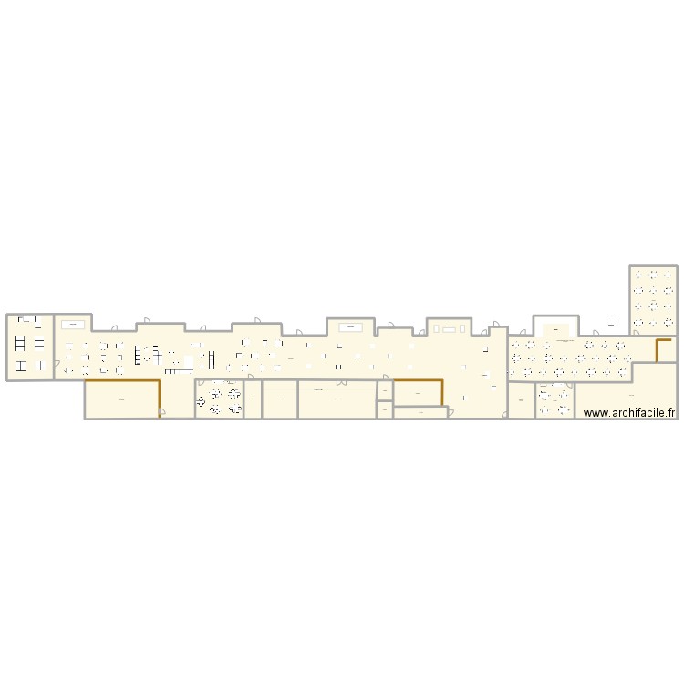 Zones exploitables +1. Plan de 16 pièces et 1383 m2