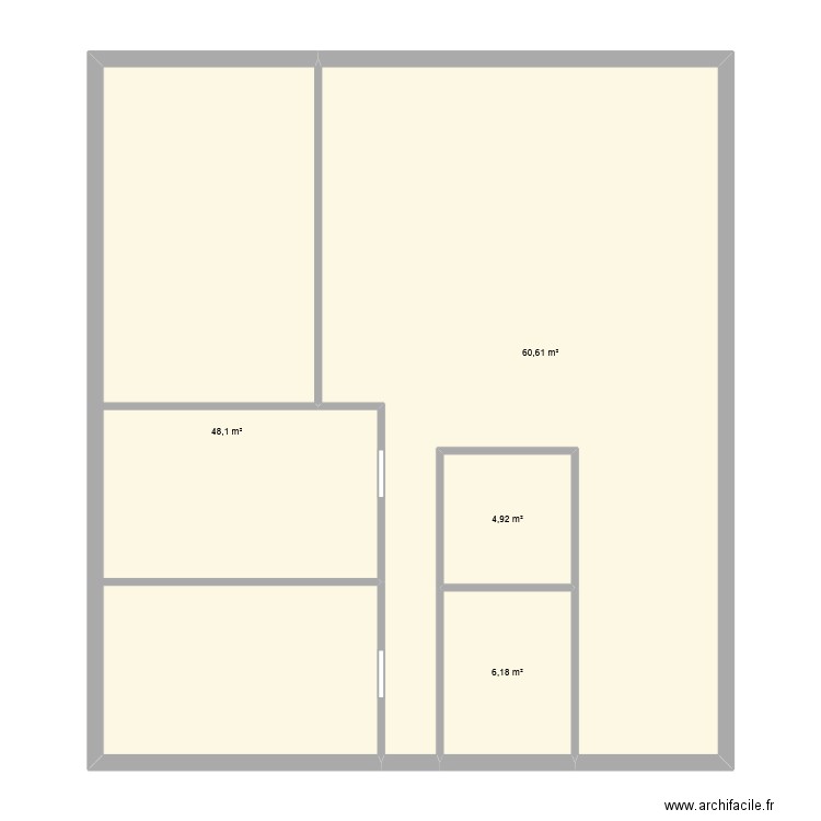 B. GERARD plain pied V1. Plan de 4 pièces et 120 m2