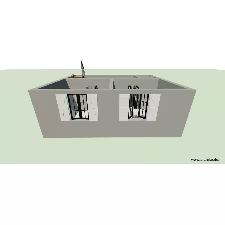 prioux etage. Plan de 4 Pièces et 36 m²