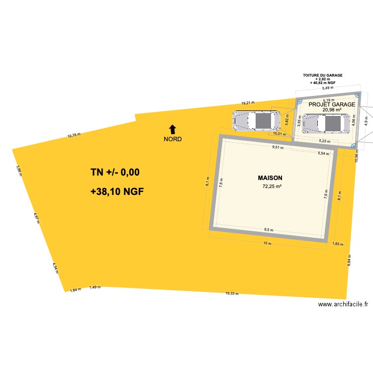 projet. Plan de 0 pièce et 0 m2