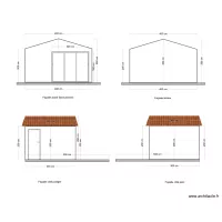 Fa&ccedil;ades abri de jardin