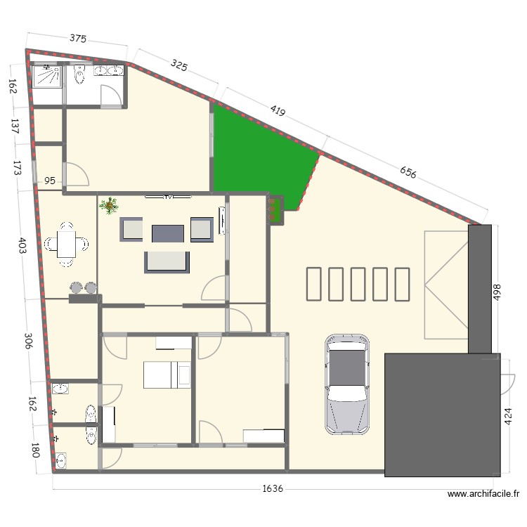 Hounmassè 2. Plan de 0 pièce et 0 m2 Hounmassè 2. Plan de 0 pièce et 0 m2