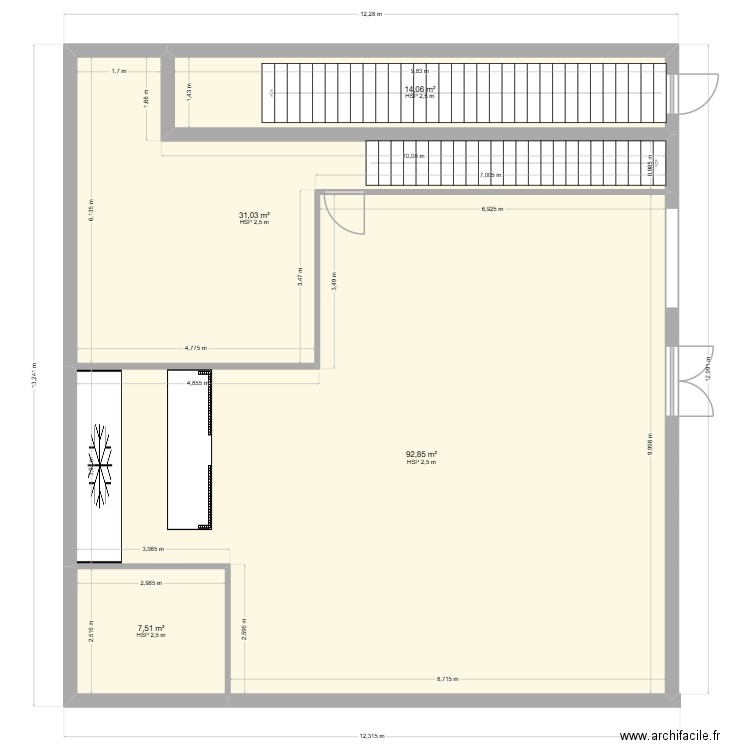 marivaux 4. Plan de 4 pièces et 145 m2