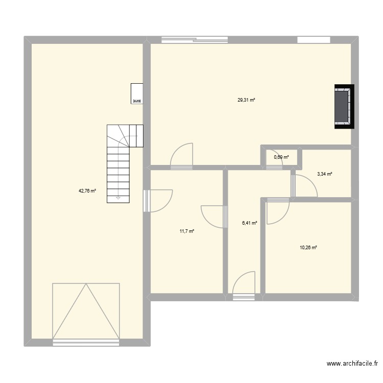 cycla1. Plan de 7 pièces et 104 m2