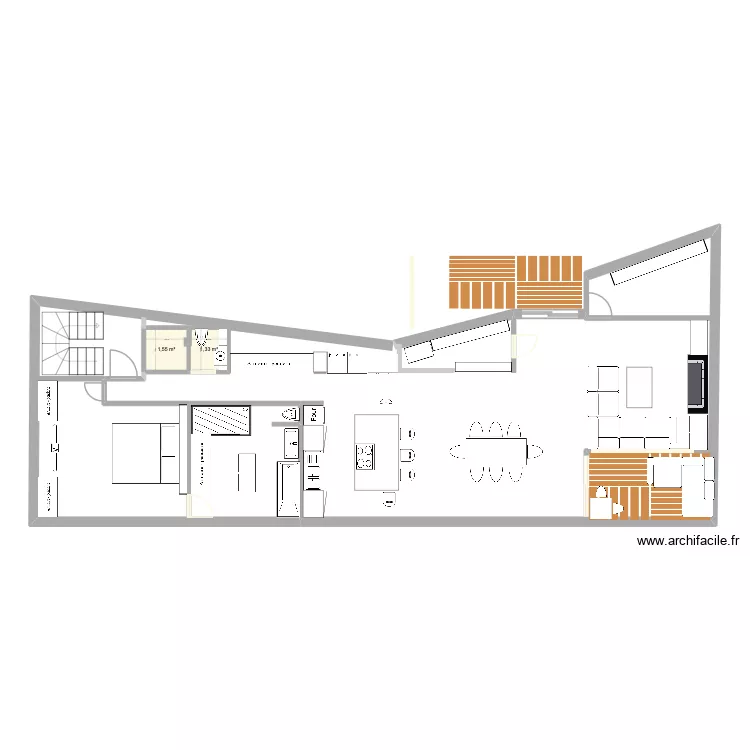 Andorre 2. Plan de 2  et 3 m²