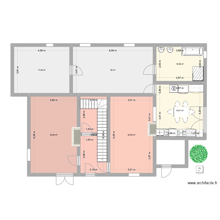 Cavaillon Chemin Romieu. Plan de 7 pièces et 129 m2