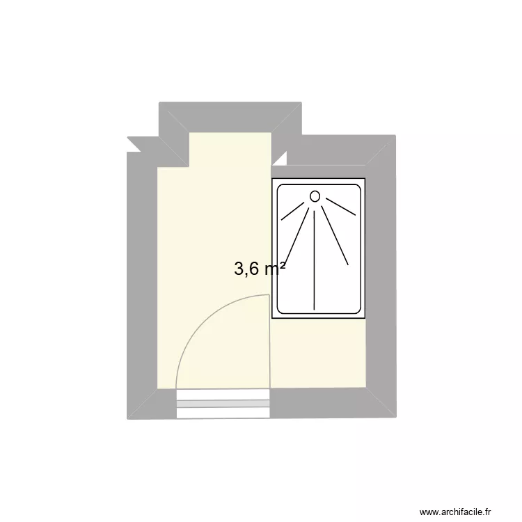 BRUNON Eliane. Plan de 1  et 4 m²