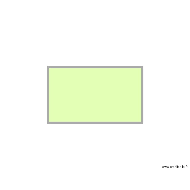 mur bureau nu. Plan de 1 pièce et 2 m2