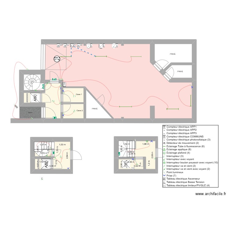 COPRO REPOS GARAGE ET PARTIE COMMUNE BUN. Plan de 9 pièces et 111 m2