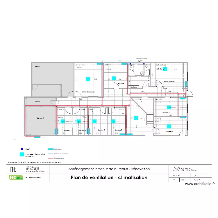 HCE Plan d'implantation. Plan de 