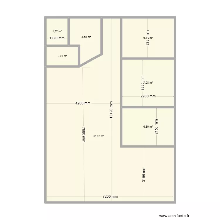 salon coiffure. Plan de salon coiffure. Plan de