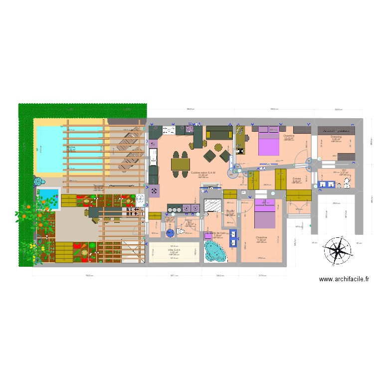 trencall appartement tania yuri. Plan de 0 pièce et 0 m2