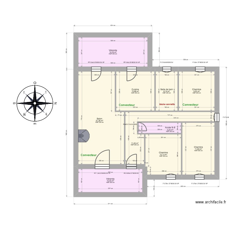  ML24015651  CAPELLE. Plan de 13 pièces et 207 m2