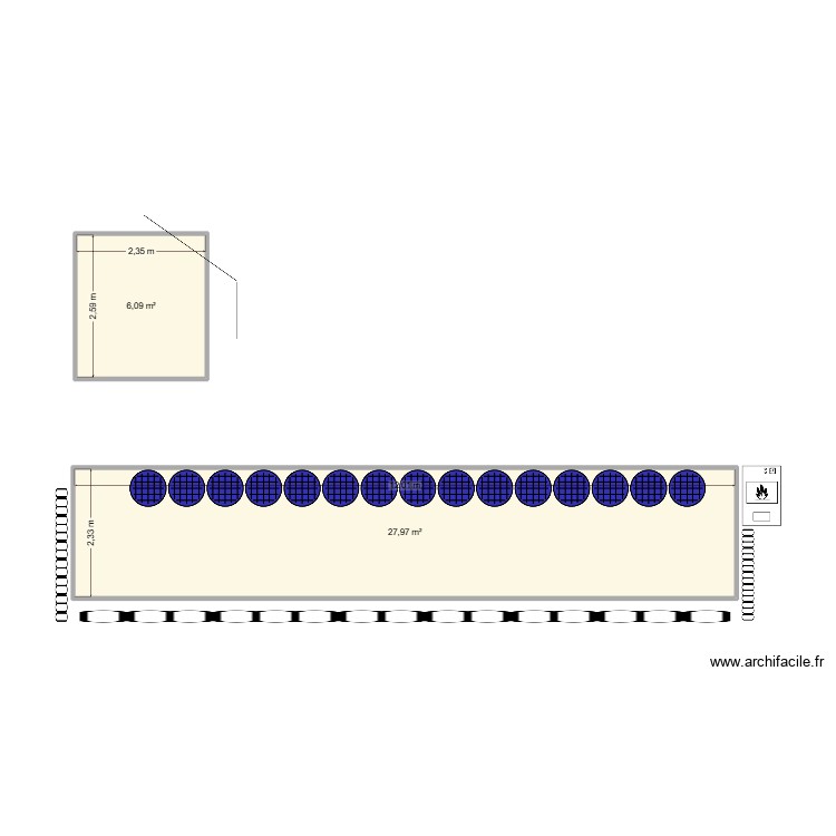 container. Plan de 0 pièce et 0 m2
