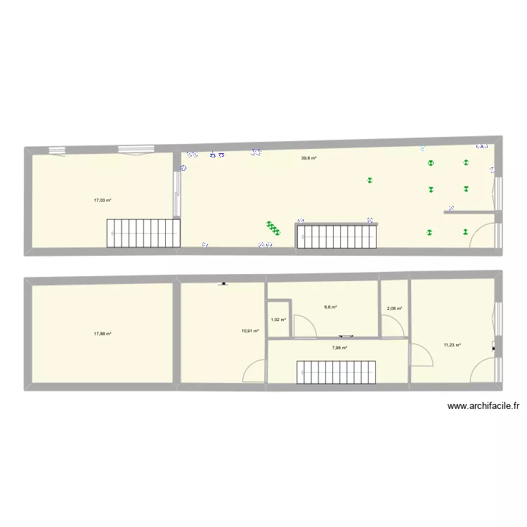 Fains elec et eau. Plan de 