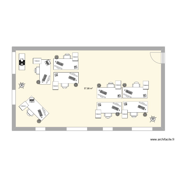 bureau s&eacute;dentaire. Plan de 0 pièce et 0 m2