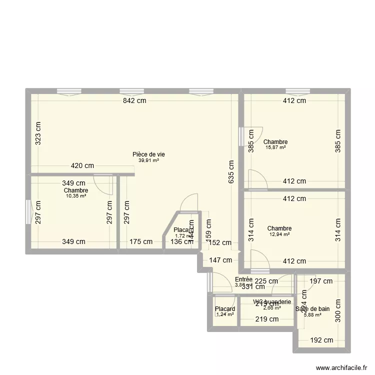 VIARD st clement. Plan de 