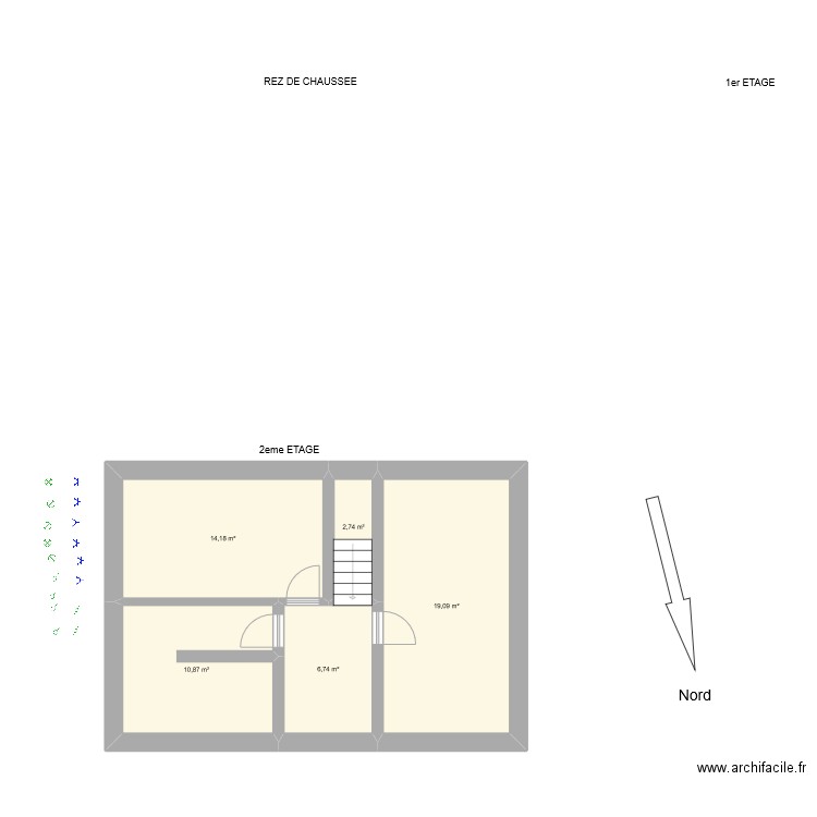 presseux 16/02/24-3. Plan de 5 pièces et 54 m2