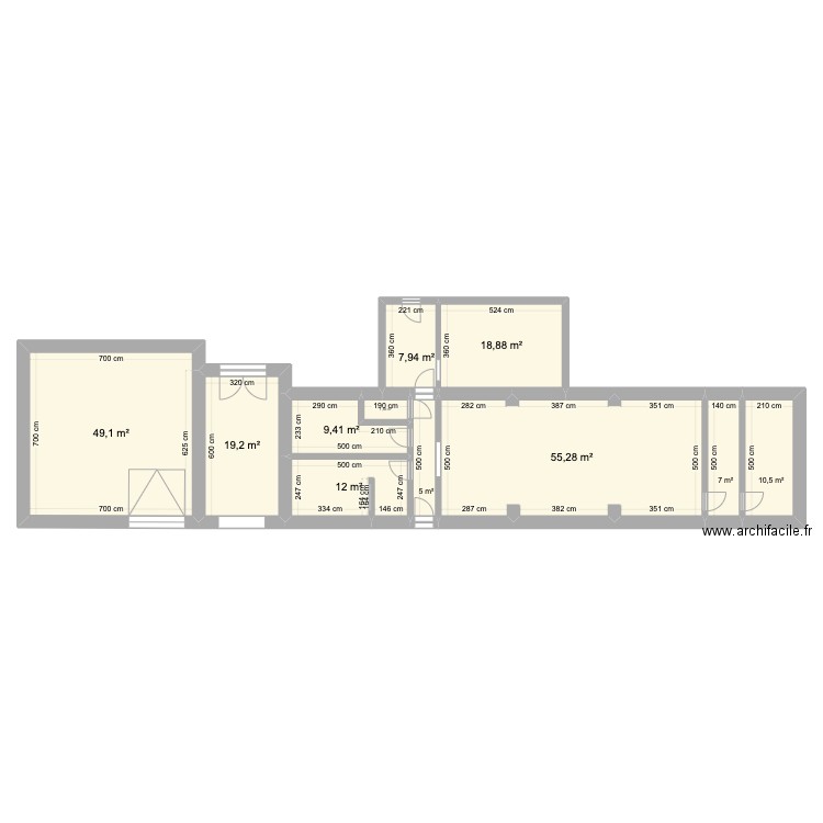 Courtempierre. Plan de 0 pièce et 0 m2