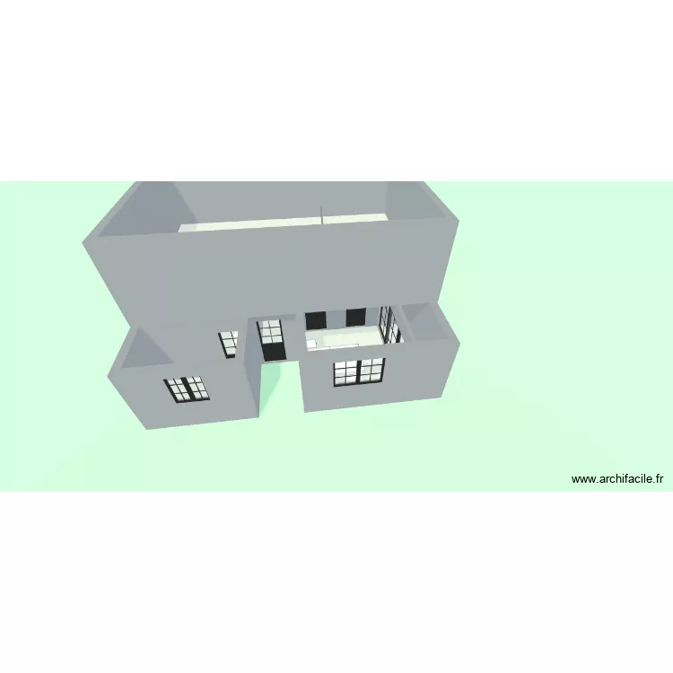 MAISON R+1. Plan de 8  et 115 m²