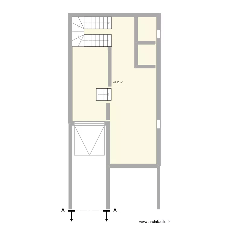 PLAN BEZONS suite travaux. Plan de 1 et 48 m² PLAN BEZONS suite travaux. Plan de 1 et 48 m²
