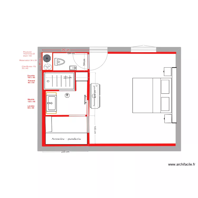 2024-09-16-SdB Dressing Ch Parentale. Plan de 