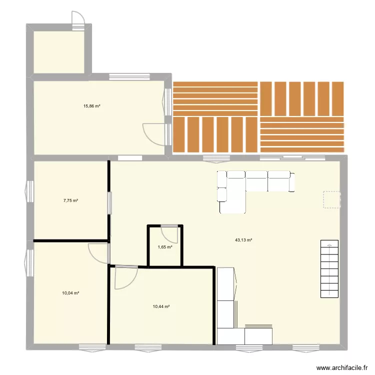 Hugo. Plan de 6 et 89 m² Hugo. Plan de 6 et 89 m²