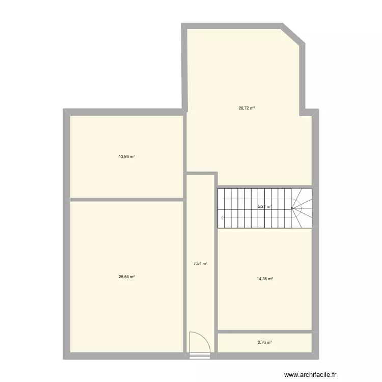 RDC 1. Plan de 7  et 96 m²