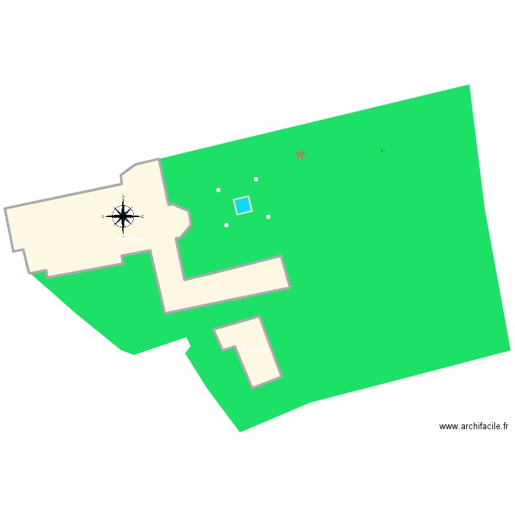 MINA. Plan de 2 pièces et 933 m2