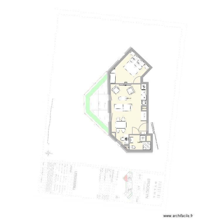 A11 2. Plan de 4 pièces et 38 m2