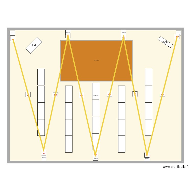 COURTYARD JOSH TULLY. Plan de 2 pièces et 361 m2