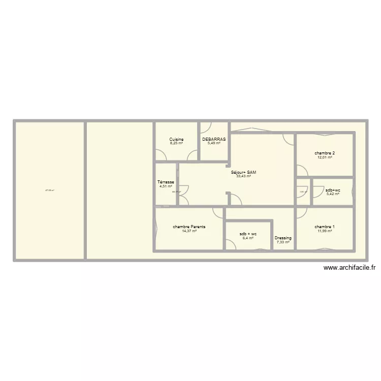 BABEL1. Plan de 13  et 224 m²