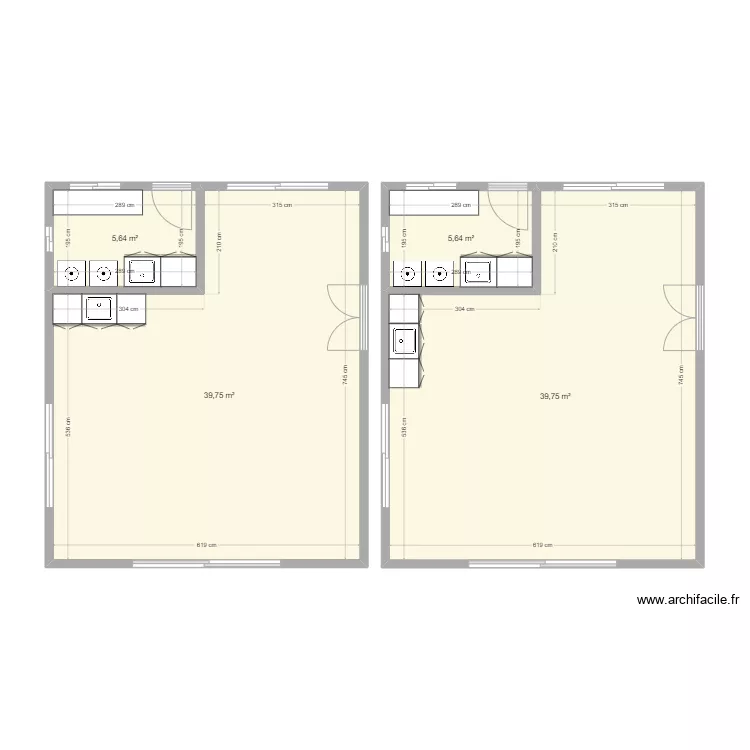 studio Zee. Plan de 