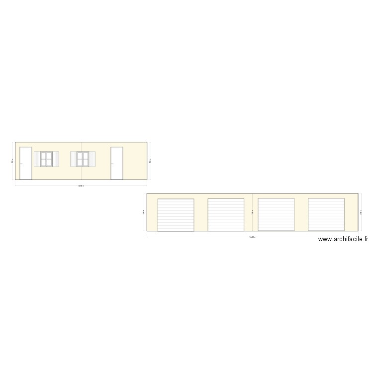 plan coupe av travaux face. Plan de 0 pièce et 0 m2