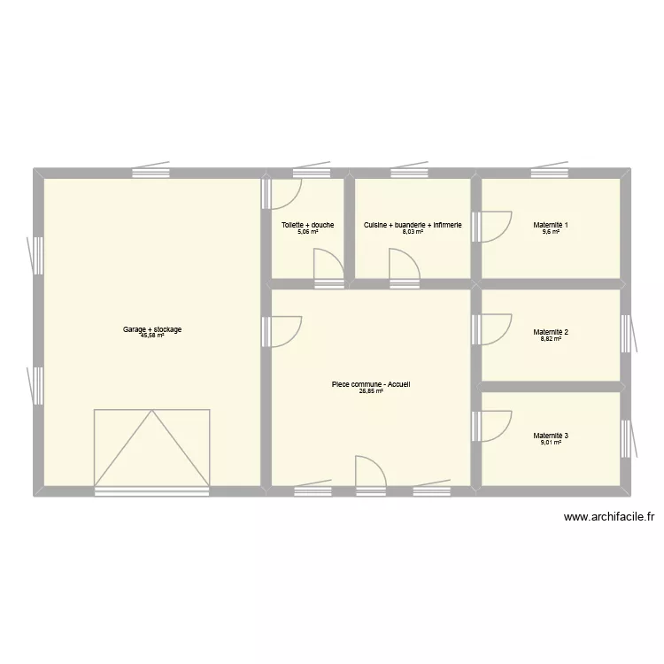 Chatterie. Plan de 7 et 113 m² Chatterie. Plan de 7 et 113 m²