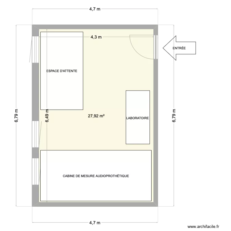 Cabinet. Plan de 