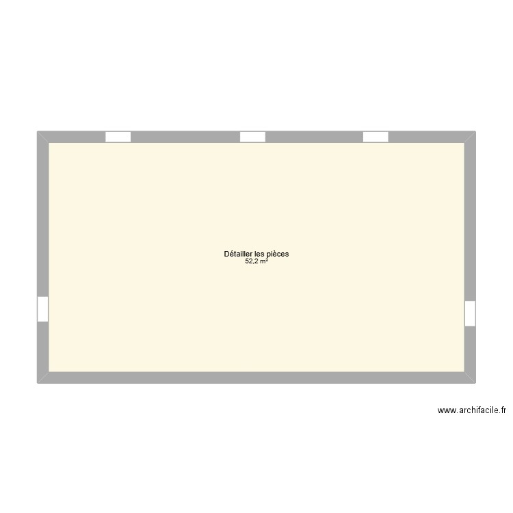 MOUSSAOUY LGT3. Plan de 1 pièce et 52 m2